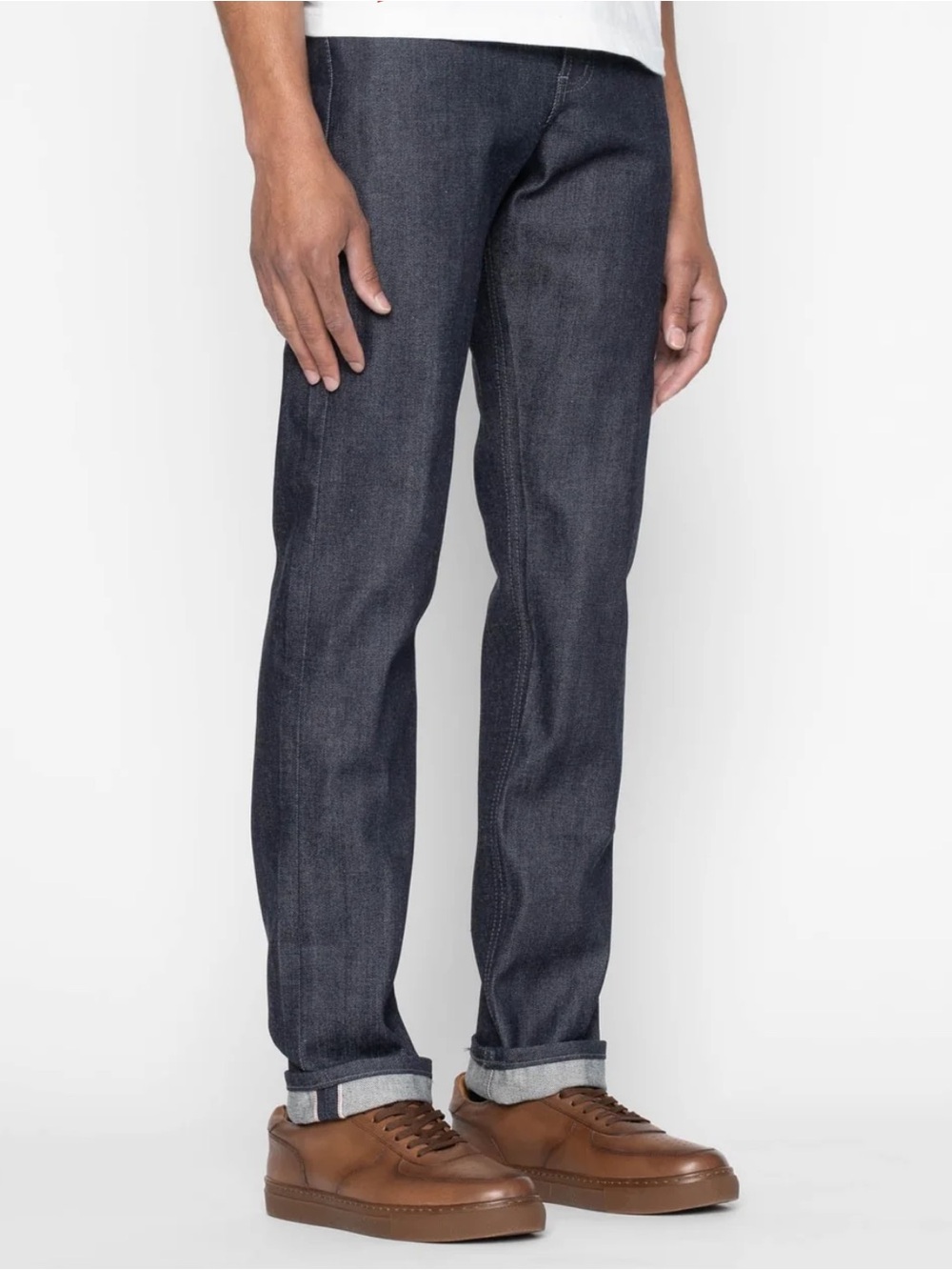Naked & Famous Weird Guy Indigo Selvedge Jeans Dark Wash Japanese Denim-38